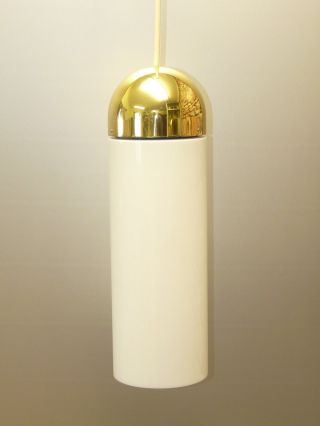 Rare Xl Pendant Light,  By Glashütte Limburg,  Germany,  Gold/ Glass (13 Avail. )