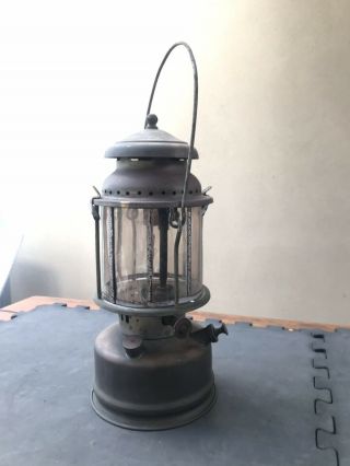 Good Quality Old Kerosene Pressure Lantern 1930’s With Mica Glass Australian