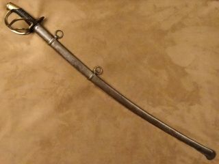 U.  S.  Civil War Cavalry Sword Import Saber Model 1840 P.  D.  Luneschloss