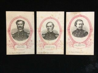 24 Magnus Cdv Cards Civil War Confed.  Generals Magruder,  Huger,  Etc