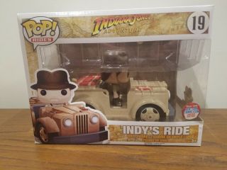 Indy’s Ride Funko Pop Indiana Jones Nycc Exclusive Rare