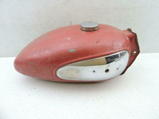 Gas Tank With Cap And Chrome Panels Vintage Royal Enfield Indian T1101