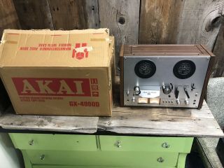 Vintage Akai Gx - 4000d Reel To Reel Tape Recorder Needs Work As - Is