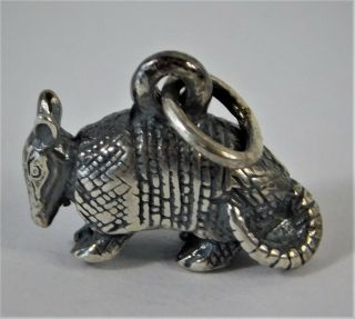 Vtg Rare Sterling Silver James Avery Retired Armadillo Charm Uncut Ring