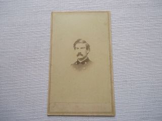 Civil War Cdv Photograph - Lieutenant Colonel John Burnham - 16th Reg.  Conn.  Vol