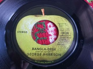 The Beatles George Harrison Apple 45 record BANGLA DESH 1971 picture sleeve 2