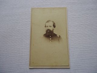 Civil War Cdv Photograph - Captain Jordan? Gen.  George Washinton Getty 