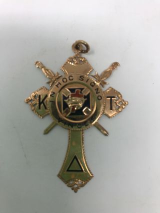 Vintage Knights Templer - In Hoc Signo Vinces Medallion