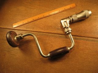 Rare Vintage Millers Falls 33 Ratcheting Bit Brace Hand Drill 8 " Sweep - 1890