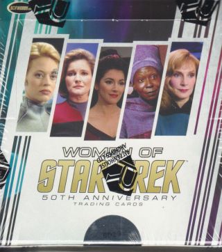 The Women Of Star Trek 50th Annv - 1 (one) Factory Trading Card Box