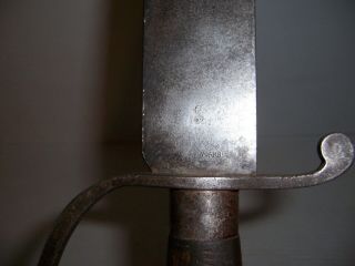 Civil War Confederate D - Guard Bowie Knife 1861 Nashville Plow 2
