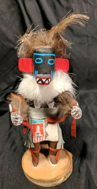 Vintage Piki Eater Hopi Kachina Doll Signed By Jay Snyder 8 " Tall