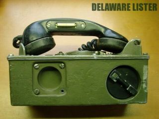 Vintage Vietnam War Era.  US Military Army Radio Field Telephone Phone TA - 312/PT 2