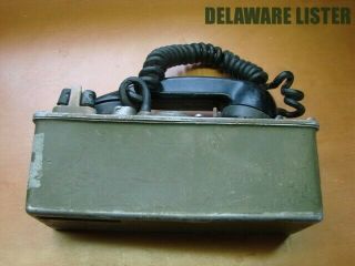 Vintage Vietnam War Era.  US Military Army Radio Field Telephone Phone TA - 312/PT 3