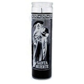 Santa Muerte (holy Death) 7 Day Candle,  Black
