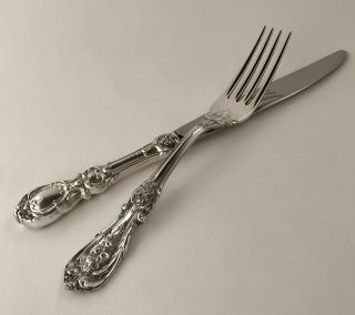 Reed & Barton Francis I Vintage Sterling Silver Flatware Set Fork And Knife