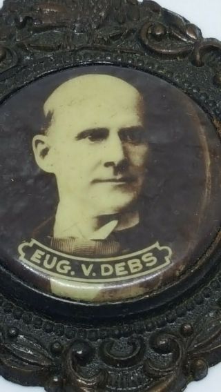 RARE: EUGENE V.  DEBS Medallion? Medal or Political Badge Unknown Date 2