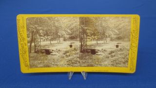 William H.  Tipton Gettysburg Stereoview - 551 Spangler’s Spring