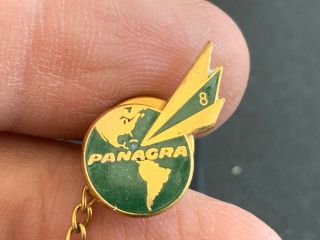 Panagra Pan American - Grace Airways Rare Old Stunning Dc8 Service Award Pin.