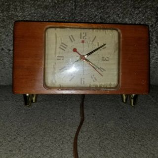 Vintage General Electric Telechron Model 7h235 Alarm Clock