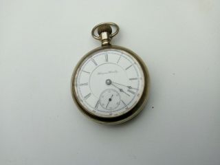 Pocket Watch Hampden 18 - S,  (1894) 17 Jewels As Running For Several Hrs.