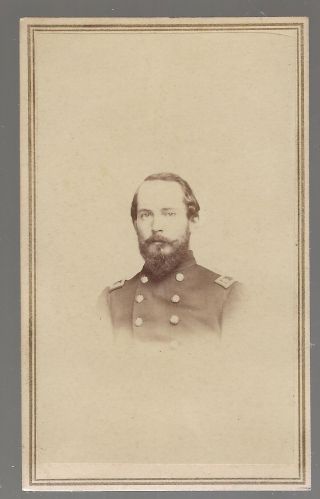 Civil War Cdv Union Colonel Josiah Hall 1st Vermont Cavalry Wia Brandy Station
