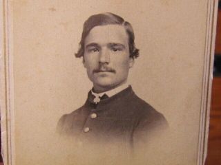 1st Minnesota Infantry Soldier John Goodrich Wounded At Gettysburg Cdv Photo