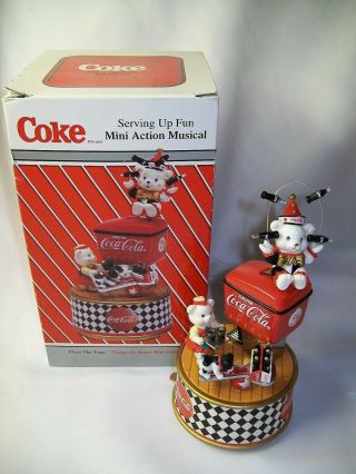 Coca - Cola Coke Mini Action Musical Enesco Serving Up Fun 1995