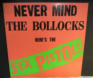 The Sex Pistols Never Mind The Bollocks Here Come The Sex Pistops Vg,