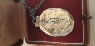 RARE Vintage silver pendant designed by Prof.  Ernst Fuchs,  BOX 3
