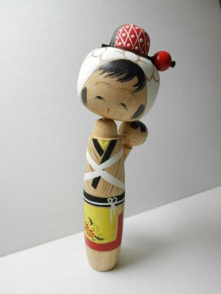 Japan Kokeshi.  Recommended Japanese Vintage Wooden Doll.  Mother And Baby.