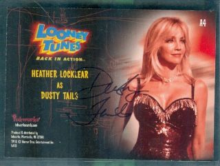Looney Tunes Back In Action (a4) Heather Locklear As Dusty Tails Autograph Card