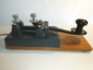 Vintage Polish Navy Style Straight Morse Key Code Key