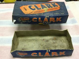Vintage Clark Chocolate Candy Bar Box Advertising