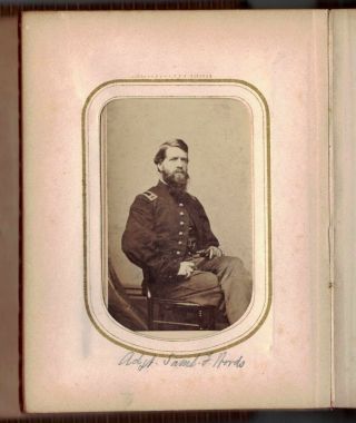 Civil War Cdv Adjutant Samuel F Woods 34th Massachusetts Volunteer Infantry 1862