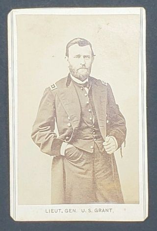 Civil War General Ulysses S.  Grant Cdv
