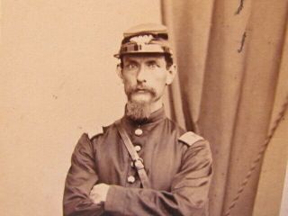 44th Massachusetts Infantry Captain John M.  Griswold Cdv Photograph