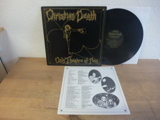 Christian Death Only Theatre Of Pain Lp Frontier 