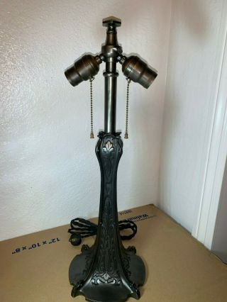 Signed Antique Bradley And Hubbard Lamp Base