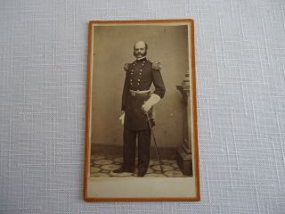 Civil War Cdv Photograph - Major General (ambrose E.  Burnside) E Anthony - Brady