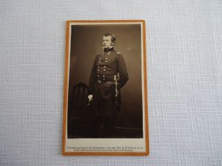 Civil War Cdv Photograph - Major General (joseph Hooker) E.  Anthony - Brady