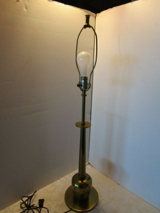 Mid Century Modern Atomic Brass Stiffel Table Lamp 36.  5” Rocket 35.  5 " H Vintage