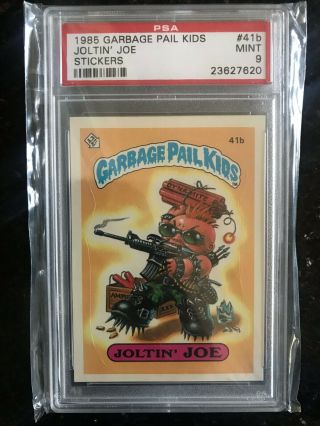 1985 Garbage Pail Kids Series 1 Joltin Joe 41b Psa 9 Os1 Stickers