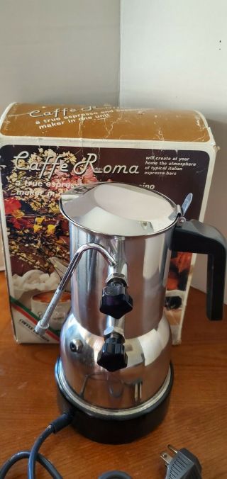 Vintage Columbia Caffe Roma Espresso Cappucino Coffee Machine Made In Italy