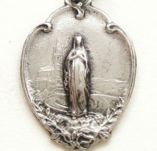 Art Nouveau Antique Medal Pendant To The Immaculate Conception Of Mary