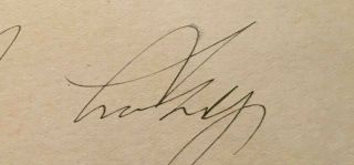 President Calvin Coolidge hand signed White House card autograph w/envelope 3