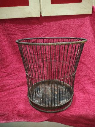 Vintage Waste Basket Wire Basket 1914