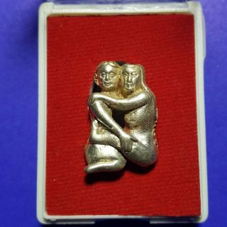 02 Sex Amulet Thai Love Charm Magic Statue Rare Paladkik Oil Women Lucky Somdej