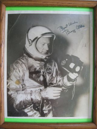 Buzz Aldrin Apollo 11 Signed Photo 8 X10 Framed Very Rare Personal Photo