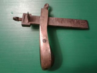 Antique C.  S.  Osborne & Co.  Newark Nj Pistol Grip Draw Gauge Leather Slitter